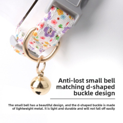 Small Floral Print Cat Puppy Wind Collar Cute Classic Bell Anti-Lost Pet Accessory Handmade Polyester Personalized,U-ME PET LUV,Small Floral Print Cat Puppy Wind Collar Cute Classic Bell Anti-Lost Pet Accessory Handmade Polyester Personalized
