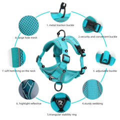 Wholesale Breathable Reflective Anti-Pull Mesh Pet Vest Harness Fashion for Small Medium Cats Dogs No Escape Dog Cat Harness,U-ME PET LUV,Wholesale Breathable Reflective Anti-Pull Mesh Pet Vest Harness Fashion for Small Medium Cats Dogs No Escape Dog Cat Harness