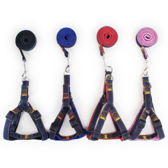 Wholesale Cowboy Vest Breathable & Reflective Nylon Dog Leash for Walks Pet Supplies Dog Harness Set for Cats & Dogs,U-ME PET LUV,Wholesale Cowboy Vest Breathable & Reflective Nylon Dog Leash for Walks Pet Supplies for Cats & Dogs