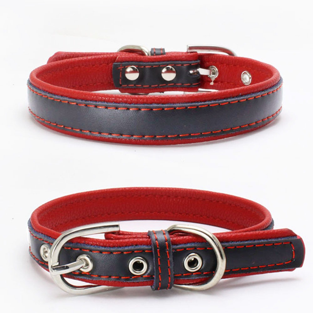 Detachable Leather Dog Collar for Small and Medium Pets - Adjustable Cat Collar Necklace,U-ME PET LUV,Detachable Leather Dog Collar for Small and Medium Pets - Adjustable Cat Collar Necklace