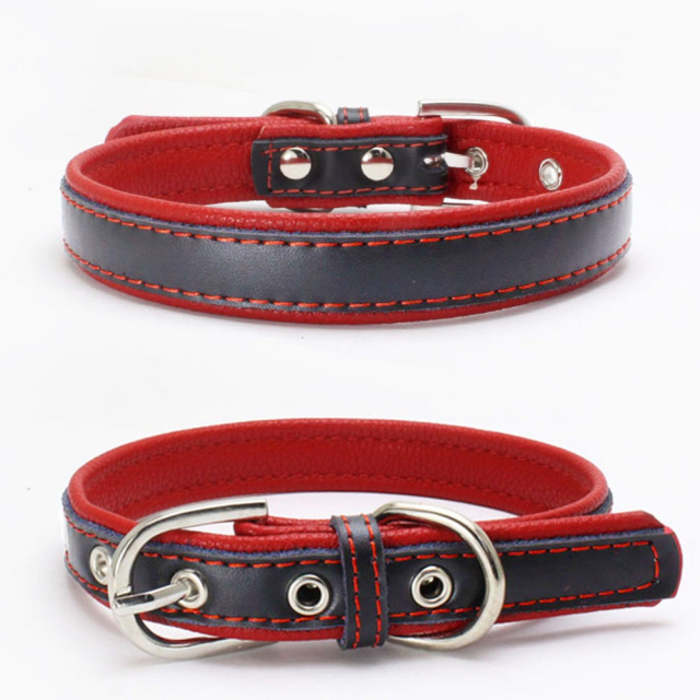 Detachable Leather Dog Collar for Small and Medium Pets - Adjustable Cat Collar Necklace,U-ME PET LUV,Detachable Leather Dog Collar for Small and Medium Pets - Adjustable Cat Collar Necklace