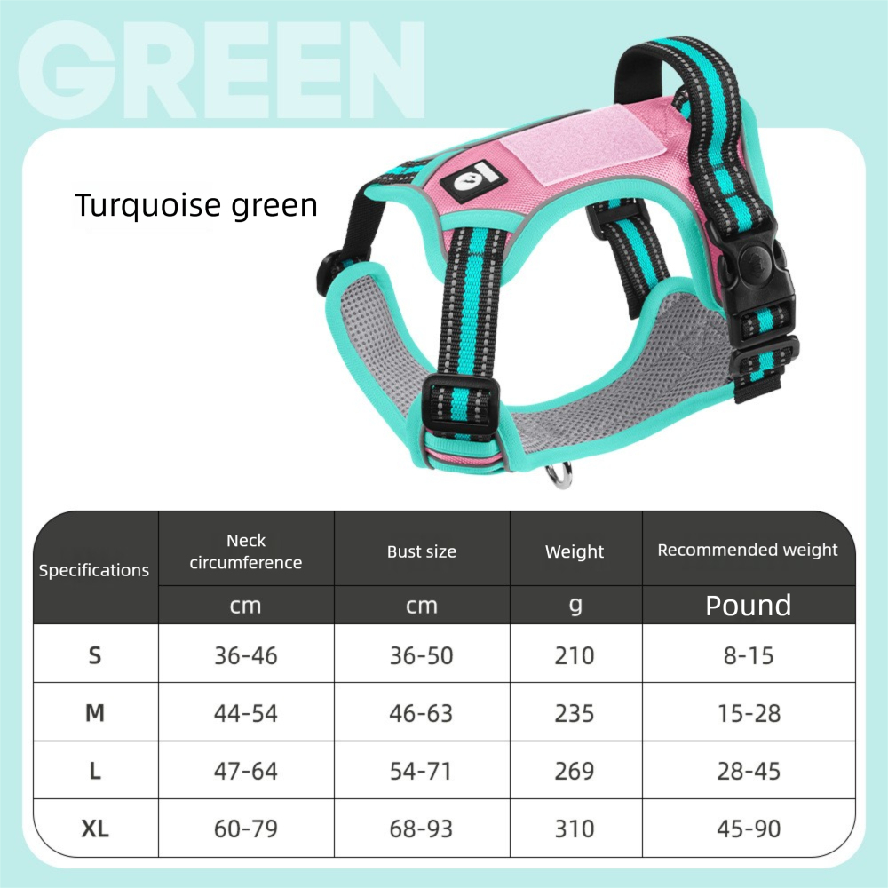 Wholesale Pet Products Upgraded Oxford Pet Chest Strap Vest Luxury Simple Reflective Dog Leash Commuter Explosion-Resistant Wear-Resistant Dog Harness,U-ME PET LUV,Upgraded Oxford Pet Chest Strap Vest Luxury Simple Reflective Dog Leash Commuter Explosion-Resistant Wear-Resistant Dog Harness