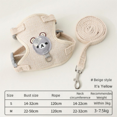 Nylon Dog Pet Vest Reflective Anti-Breaking Cat Leash XL Size Button Closure Anti-Running Walking Small Dog Outgoer Cat Leash,U-ME PET LUV,Nylon Dog Pet Vest Reflective Anti-Breaking Cat Leash XL Size Button Closure Anti-Running Walking Small Dog Outgoer Cat Leash