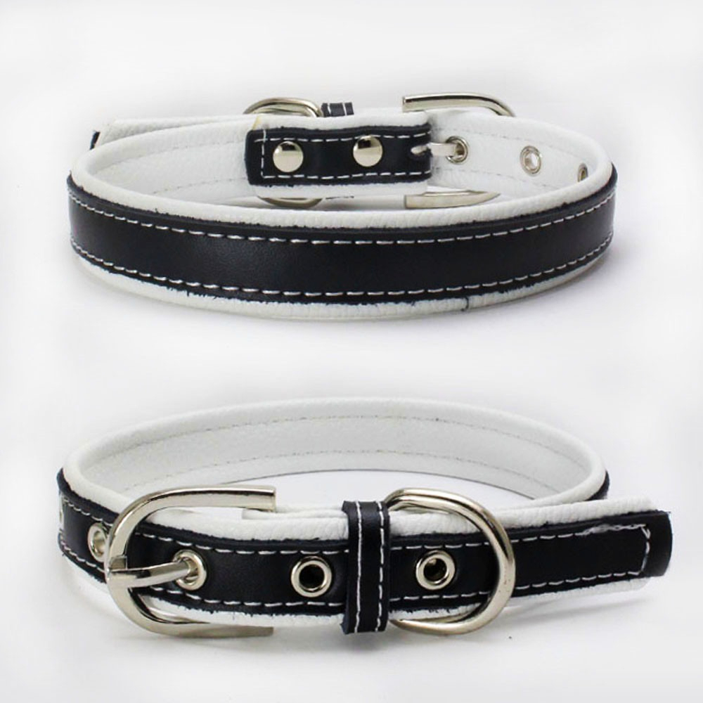 Detachable Leather Dog Collar for Small and Medium Pets - Adjustable Cat Collar Necklace,U-ME PET LUV,Detachable Leather Dog Collar for Small and Medium Pets - Adjustable Cat Collar Necklace