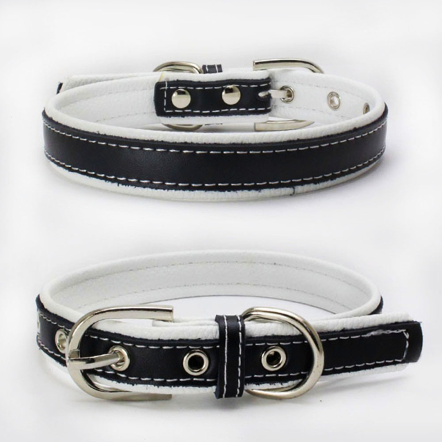 Detachable Leather Dog Collar for Small and Medium Pets - Adjustable Cat Collar Necklace,U-ME PET LUV,Detachable Leather Dog Collar for Small and Medium Pets - Adjustable Cat Collar Necklace