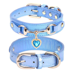 Small and Medium Dog & Cat Collar with Love Rhinestone Jewelry PU Leather & Pet Accessories Wholesale Leash Type Collar,U-ME PET LUV,Small and Medium Dog & Cat Collar with Love Rhinestone Jewelry PU Leather & Pet Accessories Wholesale Leash Type Collar