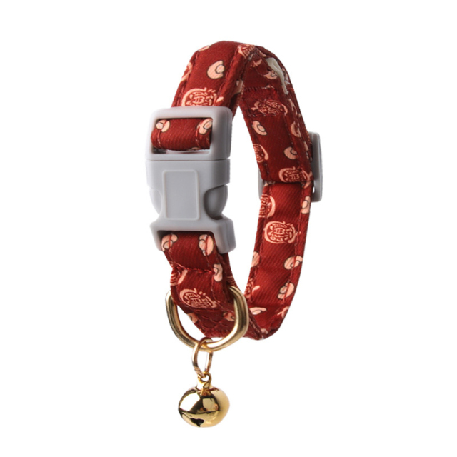Small Floral Print Cat Puppy Wind Collar Cute Classic Bell Anti-Lost Pet Accessory Handmade Polyester Personalized,U-ME PET LUV,Small Floral Print Cat Puppy Wind Collar Cute Classic Bell Anti-Lost Pet Accessory Handmade Polyester Personalized