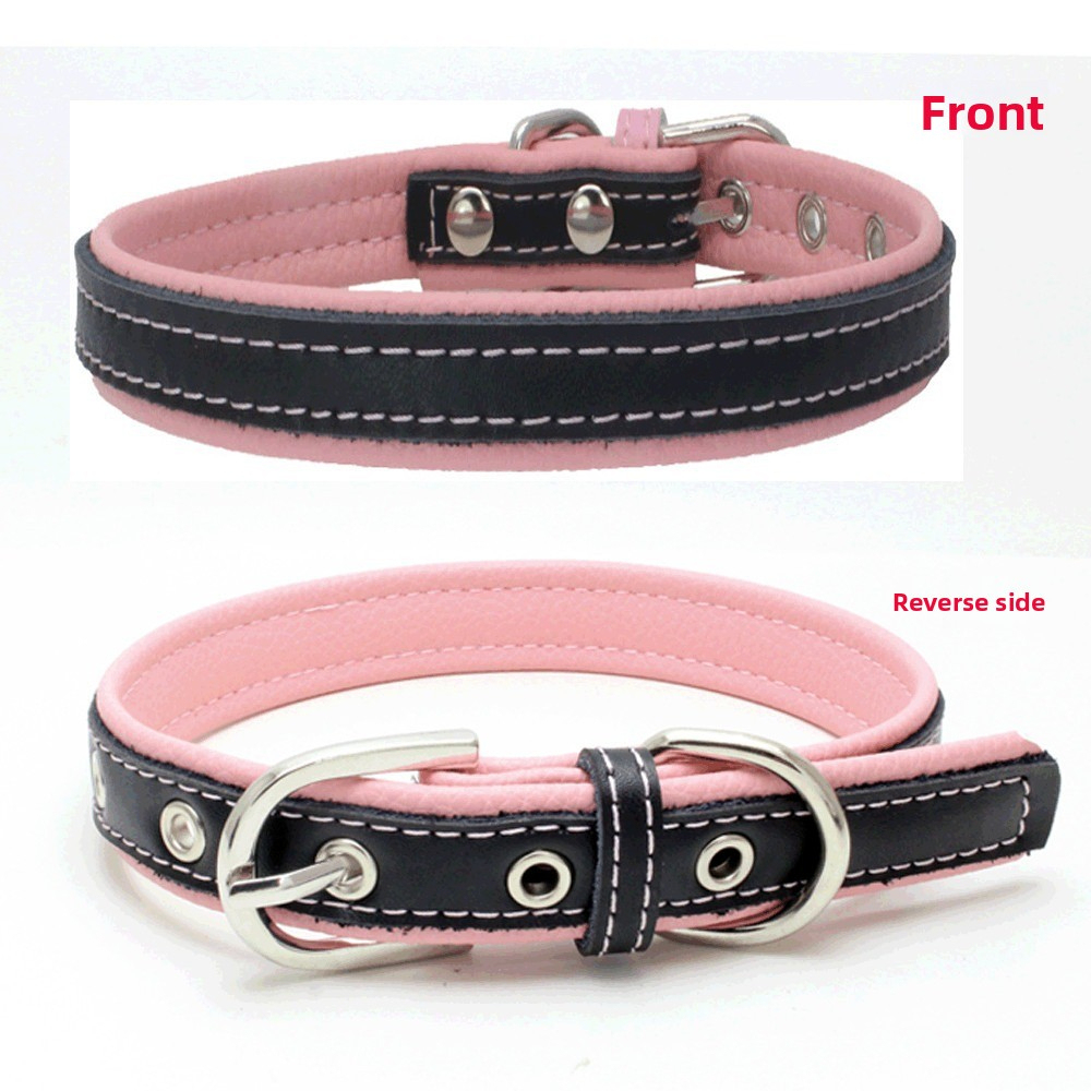 Detachable Leather Dog Collar for Small and Medium Pets - Adjustable Cat Collar Necklace,U-ME PET LUV,Detachable Leather Dog Collar for Small and Medium Pets - Adjustable Cat Collar Necklace