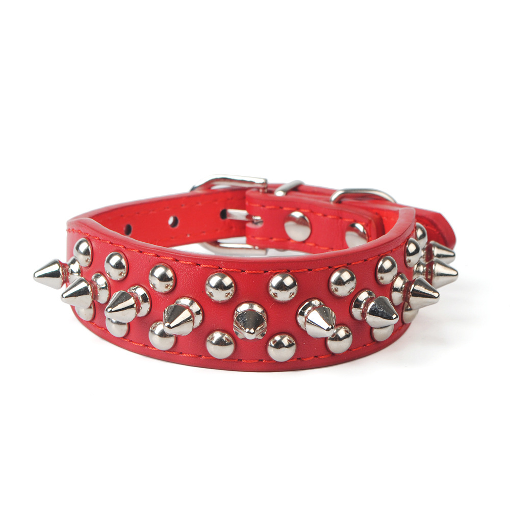 Hot-Selling Dog Collar French Bulldog Collar Fierce Dog Chain for Medium and Large Breeds Anti-Bite PU with Rivet Pet Collar,U-ME PET LUV,Hot-Selling French Bulldog Collar Fierce Dog Chain for Medium and Large Breeds Anti-Bite PU with Rivet Pet Collar