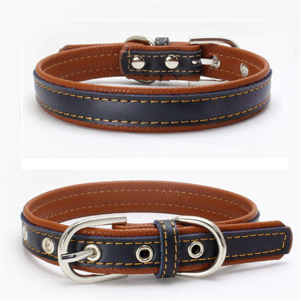Detachable Leather Dog Collar for Small and Medium Pets - Adjustable Cat Collar Necklace,U-ME PET LUV,Detachable Leather Dog Collar for Small and Medium Pets - Adjustable Cat Collar Necklace