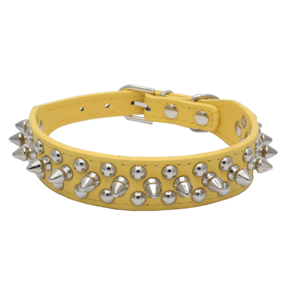 Hot-Selling Dog Collar French Bulldog Collar Fierce Dog Chain for Medium and Large Breeds Anti-Bite PU with Rivet Pet Collar,U-ME PET LUV,Hot-Selling French Bulldog Collar Fierce Dog Chain for Medium and Large Breeds Anti-Bite PU with Rivet Pet Collar