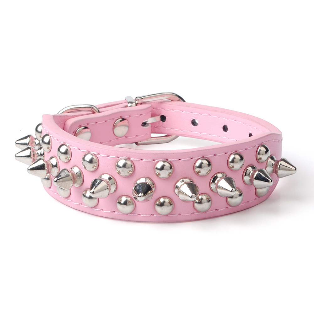 Hot-Selling Dog Collar French Bulldog Collar Fierce Dog Chain for Medium and Large Breeds Anti-Bite PU with Rivet Pet Collar,U-ME PET LUV,Hot-Selling French Bulldog Collar Fierce Dog Chain for Medium and Large Breeds Anti-Bite PU with Rivet Pet Collar
