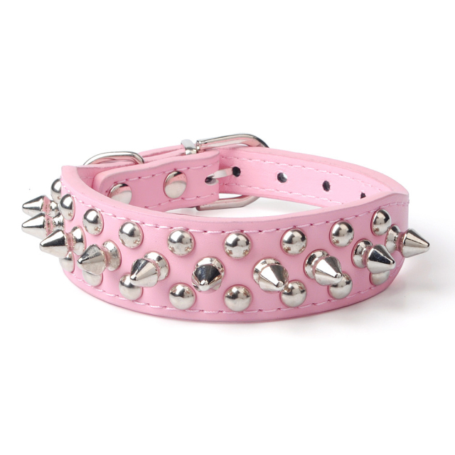 Hot-Selling Dog Collar French Bulldog Collar Fierce Dog Chain for Medium and Large Breeds Anti-Bite PU with Rivet Pet Collar,U-ME PET LUV,Hot-Selling French Bulldog Collar Fierce Dog Chain for Medium and Large Breeds Anti-Bite PU with Rivet Pet Collar