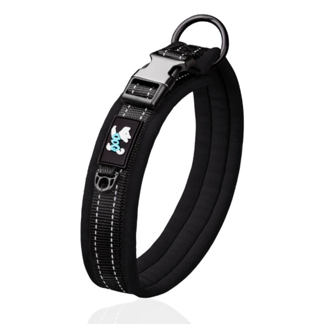 Adjustable Size Space Cotton Breathable Pet Collar with Night Reflective Ribbon Tactical Style Training Leash with Lights,U-ME PET LUV,Adjustable Size Space Cotton Breathable Pet Collar with Night Reflective Ribbon Tactical Style Training Leash with Lights