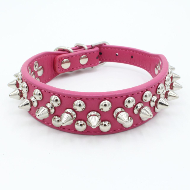 Hot-Selling Dog Collar French Bulldog Collar Fierce Dog Chain for Medium and Large Breeds Anti-Bite PU with Rivet Pet Collar,U-ME PET LUV,Hot-Selling French Bulldog Collar Fierce Dog Chain for Medium and Large Breeds Anti-Bite PU with Rivet Pet Collar