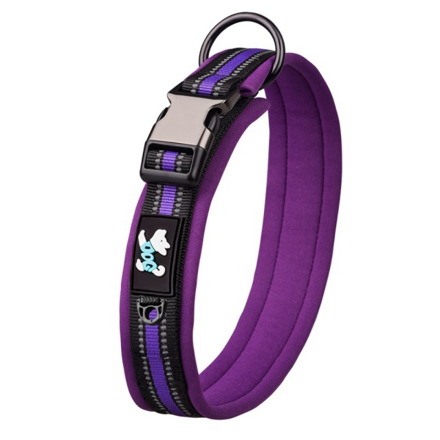 Adjustable Size Space Cotton Breathable Pet Collar with Night Reflective Ribbon Tactical Style Training Leash with Lights,U-ME PET LUV,Adjustable Size Space Cotton Breathable Pet Collar with Night Reflective Ribbon Tactical Style Training Leash with Lights