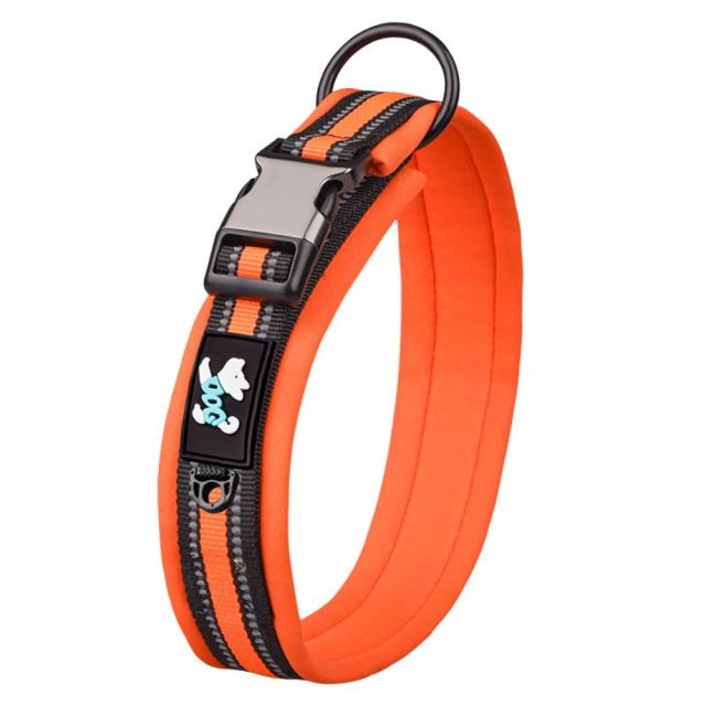 Adjustable Size Space Cotton Breathable Pet Collar with Night Reflective Ribbon Tactical Style Training Leash with Lights,U-ME PET LUV,Adjustable Size Space Cotton Breathable Pet Collar with Night Reflective Ribbon Tactical Style Training Leash with Lights