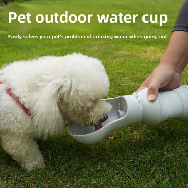 Supplier Wholesale Portable 2-in-1 Eco-Friendly Travel Dog Water Bottle & Food Container Durable Solid Pattern Leakproof Outdoor Pet Travel Cup,U-ME PET LUV,Portable 2-in-1 Eco-Friendly Dog Water Bottle & Food Container Durable Solid Pattern Leakproof Outdoor Pet Travel Cup