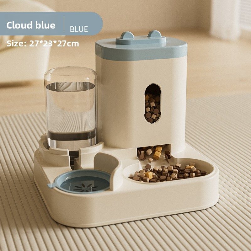 Automatic Cat & Dog Feeder Bowl Combo, 2-in-1 Pet Food and Water Dispenser with Smart Design,U-ME PET LUV,Automatic Cat & Dog Feeder Bowl Combo, 2-in-1 Pet Food and Water Dispenser with Smart Design