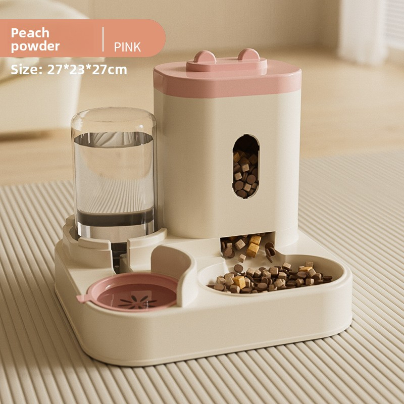 Automatic Cat & Dog Feeder Bowl Combo, 2-in-1 Pet Food and Water Dispenser with Smart Design,U-ME PET LUV,Automatic Cat & Dog Feeder Bowl Combo, 2-in-1 Pet Food and Water Dispenser with Smart Design