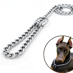 Pet Supplies Adjustable Dog Collar Quick Release Feature Solid Metal Double Ring Anti-Bite Chain Necklace Customizable Pet Collar P Chain,U-ME PET LUV,Adjustable Dog Collar Quick Release Feature Solid Metal Double Ring Anti-Bite Chain Necklace Customizable Pet Collar P Chain