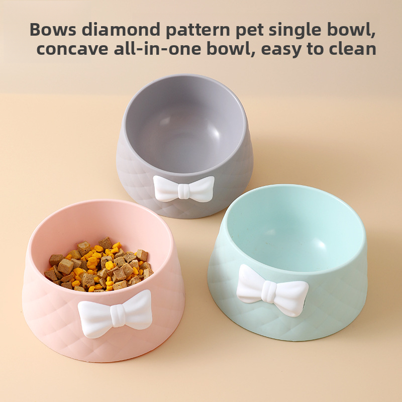 WholeSale Pet Supplies Eco-Friendly Macaroon Pet Cat Bowl and Dog Dishes Modern Diamond Pattern Design Durable and Leak-Proof Insulated Pet Food Basin,U-ME PET LUV,WholeSale Eco-Friendly Macaroon Cat Bowl Modern Diamond Pattern Design Durable and Leak-Proof Insulated Pet Food Basin