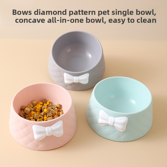 WholeSale Pet Supplies Eco-Friendly Macaroon Pet Cat Bowl and Dog Dishes Modern Diamond Pattern Design Durable and Leak-Proof Insulated Pet Food Basin,U-ME PET LUV,WholeSale Eco-Friendly Macaroon Cat Bowl Modern Diamond Pattern Design Durable and Leak-Proof Insulated Pet Food Basin