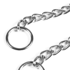 Pet Supplies Adjustable Dog Collar Quick Release Feature Solid Metal Double Ring Anti-Bite Chain Necklace Customizable Pet Collar P Chain,U-ME PET LUV,Adjustable Dog Collar Quick Release Feature Solid Metal Double Ring Anti-Bite Chain Necklace Customizable Pet Collar P Chain
