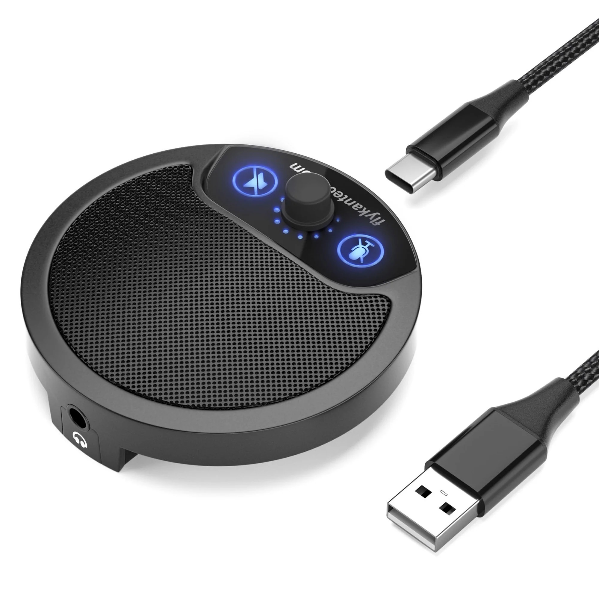 UM10 | 음소거 기능이 있는 전방향 USB 경계 마이크 (금속),flykantech.com | 종합 공장 설계, 제조 및 수출 서비스 | 생산 효율성 향상,UM10 | 음소거 기능이 있는 전방향 USB 경계 마이크 (금속)