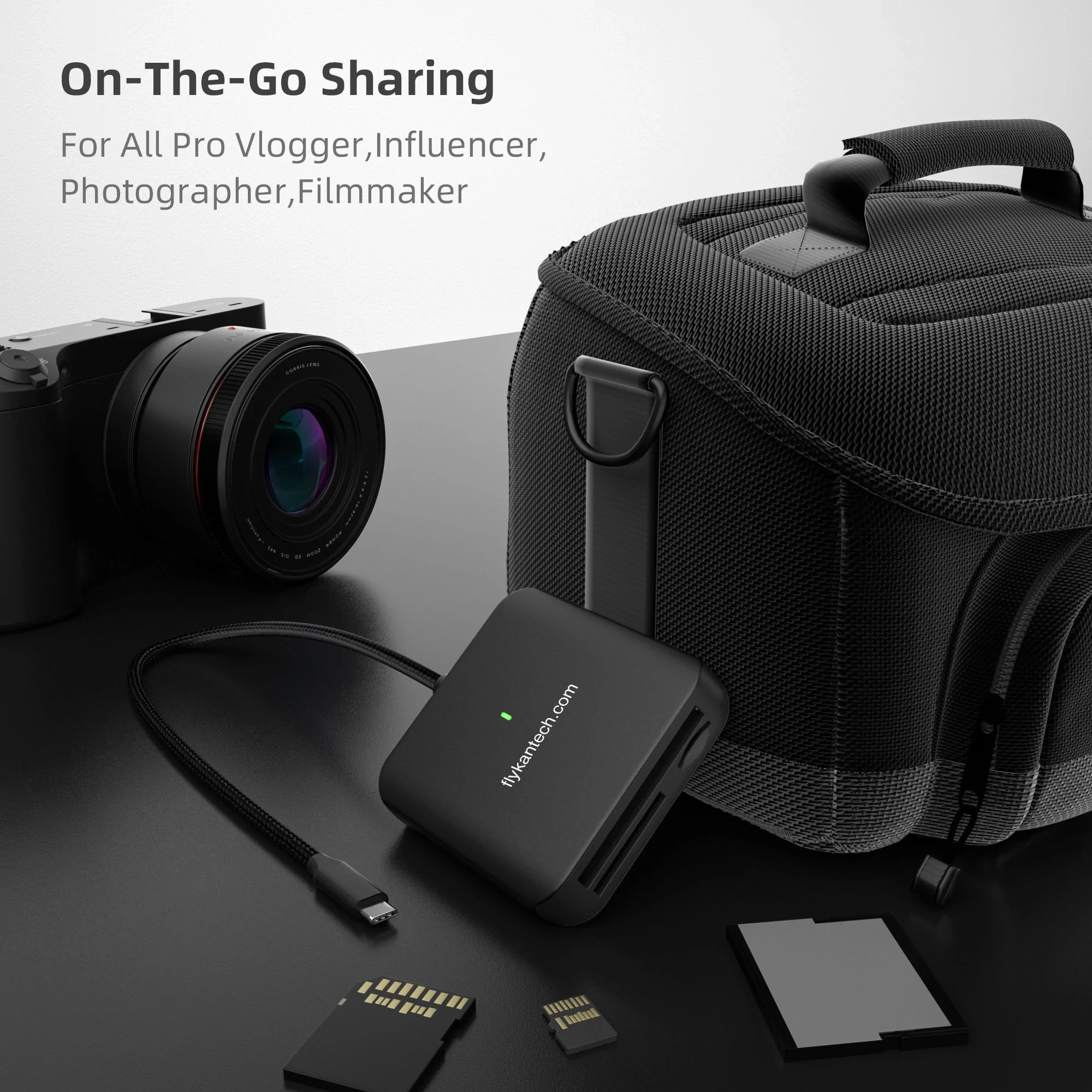HB081 | 3-In-1 USB-C 카드 리더기 (SD4.0/microSD4.0, CFAST2.0),flykantech.com | 종합 공장 설계, 제조 및 수출 서비스 | 생산 효율성 향상,HB081 | 3-In-1 USB-C 카드 리더기 (SD4.0/microSD4.0, CFAST2.0)