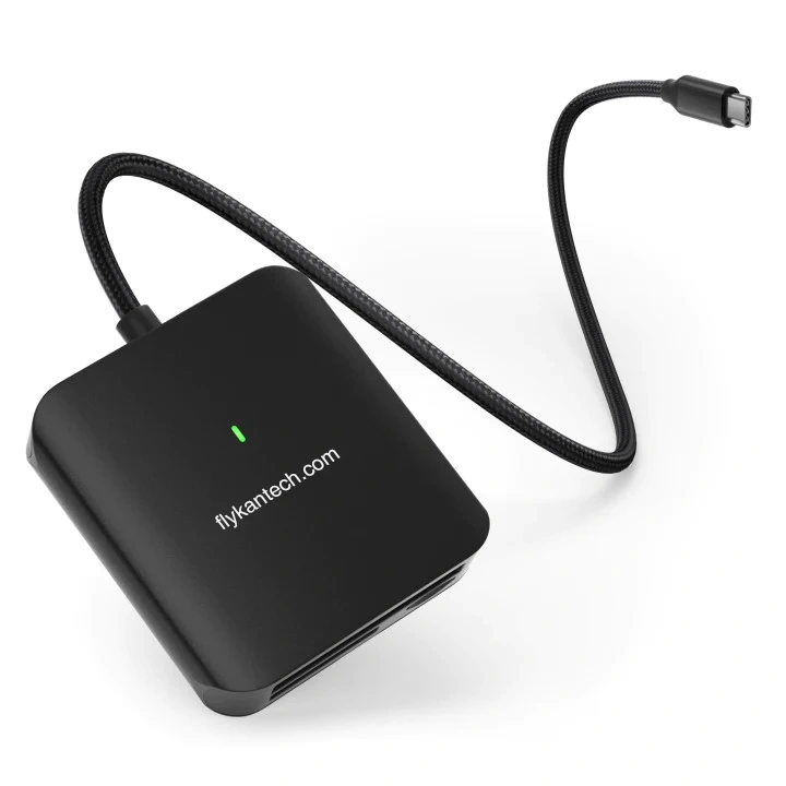 HB081 | 3-In-1 USB-C 카드 리더기 (SD4.0/microSD4.0, CFAST2.0),flykantech.com | 종합 공장 설계, 제조 및 수출 서비스 | 생산 효율성 향상,HB081 | 3-In-1 USB-C 카드 리더기 (SD4.0/microSD4.0, CFAST2.0)
