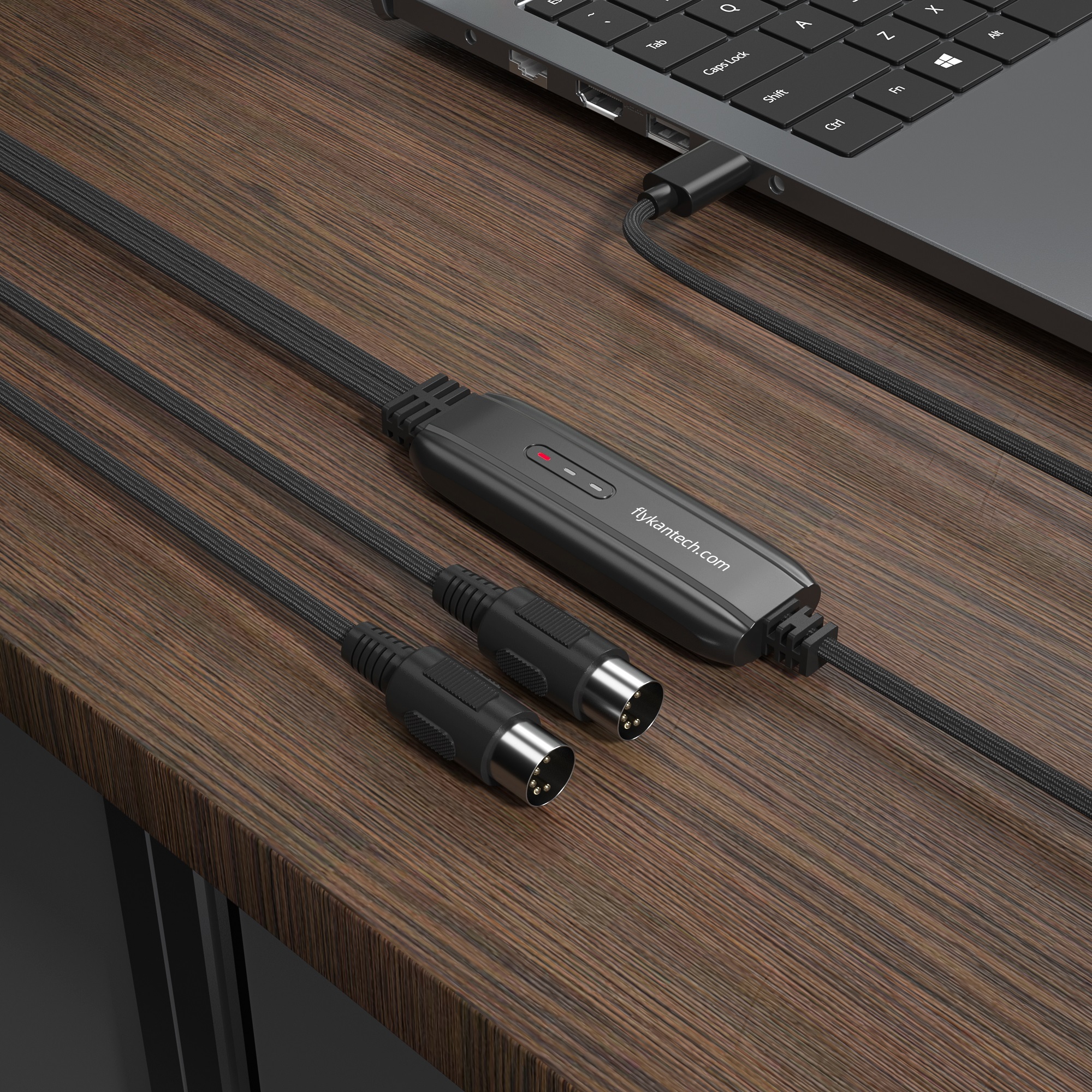 MIDI-C01b | USB Type-C MIDI Interface,FlykanTech | Professional PC Accessories Manufacturer & Export Supplier,MIDI-C01b | USB-C MIDI Interface,Audio & Conference Products,MIDI Instruments