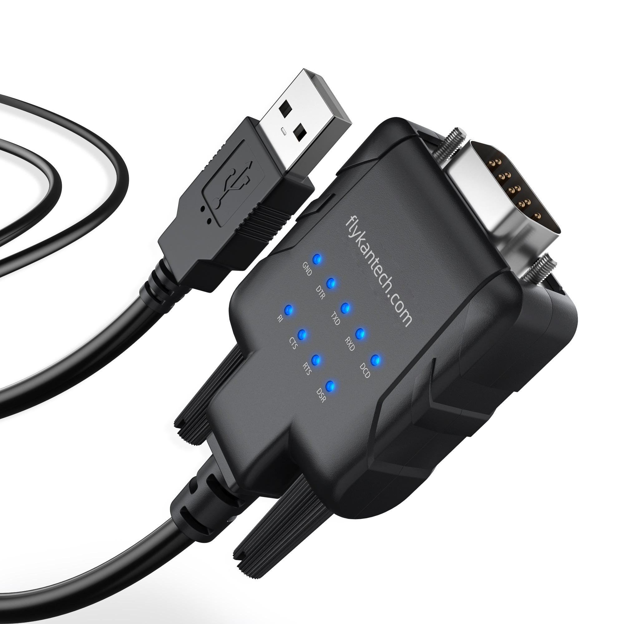USB232A-E-A | 9개의 LED를 갖춘 USB 시리얼 어댑터,flykantech.com | 종합 공장 설계, 제조 및 수출 서비스 | 생산 효율성 향상,USB232A-E-A | USB-시리얼 어댑터 9 x LED (PC 및 Mac)