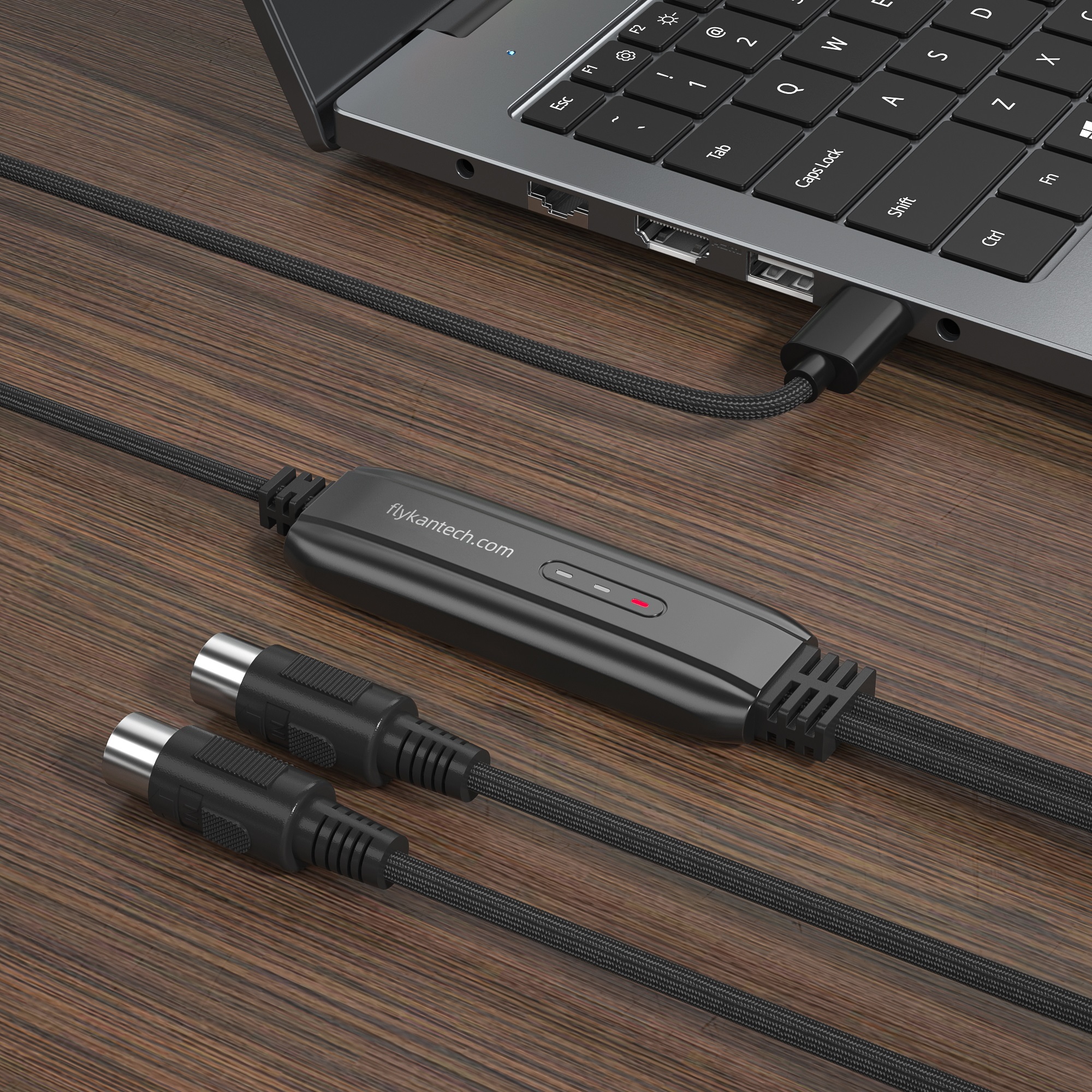 MIDI-C01b | USB Type-C MIDI Interface,FlykanTech | Professional PC Accessories Manufacturer & Export Supplier,MIDI-C01b | USB-C MIDI Interface,Audio & Conference Products,MIDI Instruments