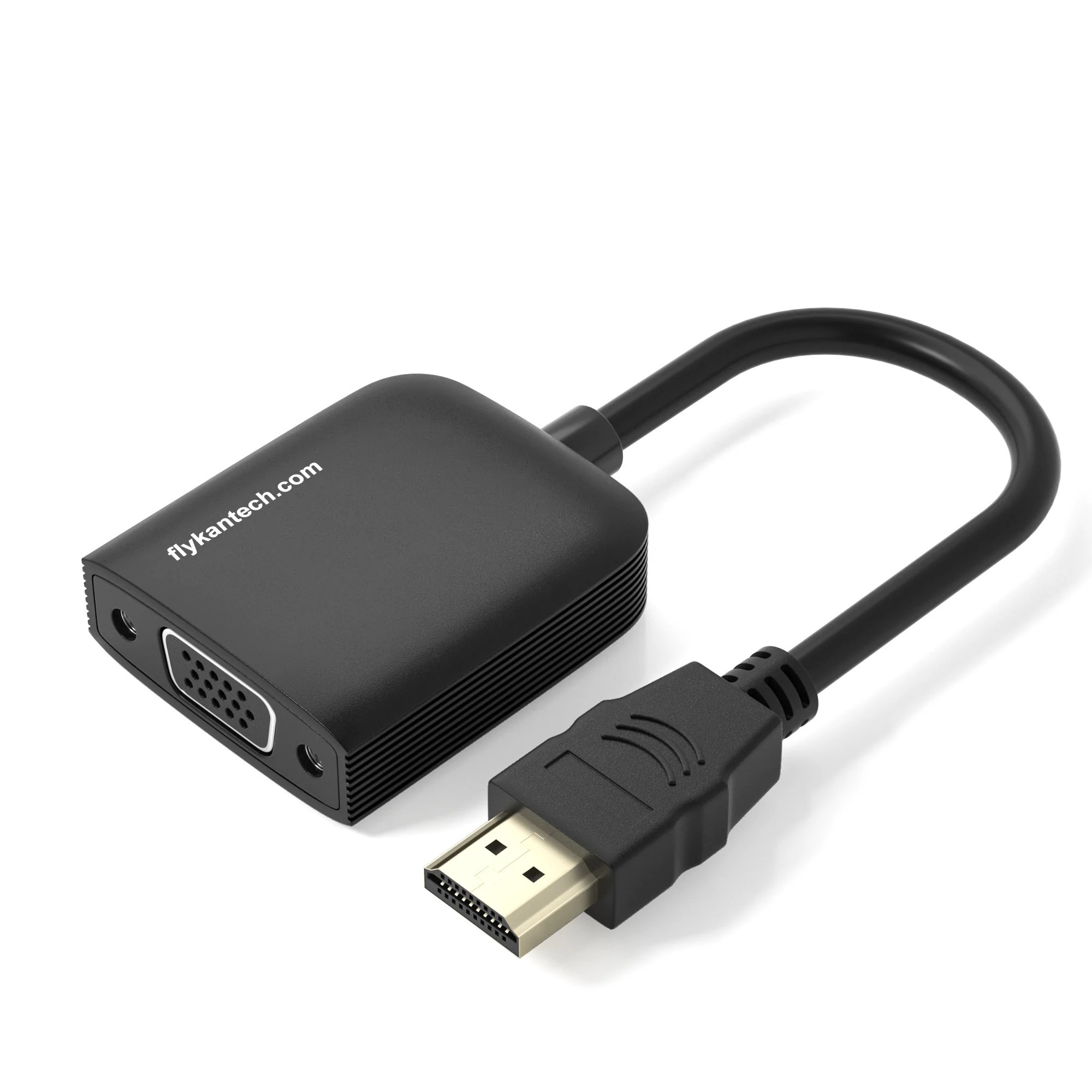 HD2VG60 | Конвертер HDMI в VGA (с Aудио, черный),flykantech.com | Полный Комплекс Услуг По Проектированию, Производству И Экспорту Заводов | Повышение Эффективности Производства,HD2VG60 | Конвертер HDMI в VGA (с Aудио, черный)