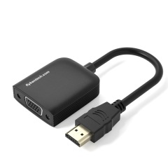 HD2VG60 | Convertisseur HDMI vers VGA (avec Audio, Noir),flykantech.com | Services Complets De Conception, Fabrication Et Exportation D'Usines | Amélioration De L'Efficacité De La Production,HD2VG60 | Convertisseur HDMI vers VGA (avec Audio, Noir)