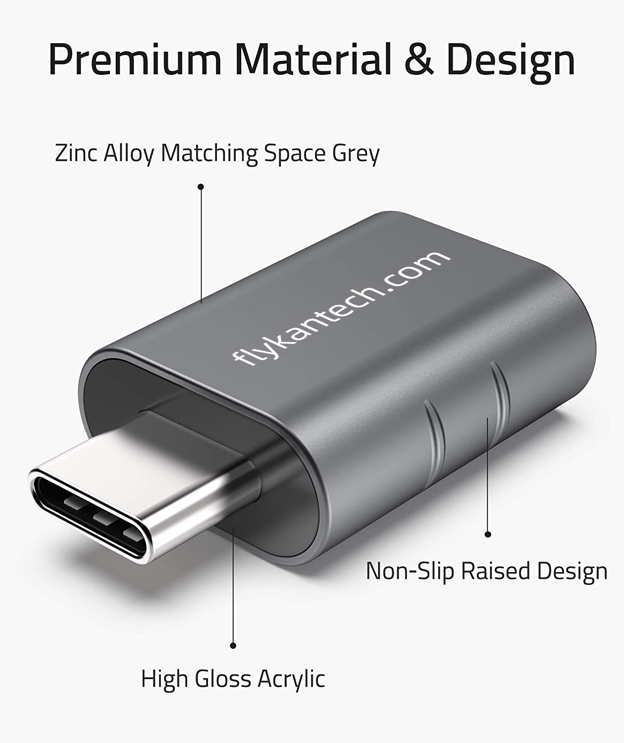 USBC00 | USB-C to USB 어댑터 (M/F, 금속),flykantech.com | 종합 공장 설계, 제조 및 수출 서비스 | 생산 효율성 향상,USBC00 | USB-C to USB 어댑터 (M/F, 금속)