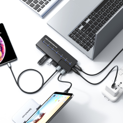 BUH3071 | Hub USB 3.0 7 Ports / Chargement BC1.2,flykantech.com | Services Complets De Conception, Fabrication Et Exportation D'Usines | Amélioration De L'Efficacité De La Production,BUH3071 | Hub USB 3.0 7 Ports / Chargement BC1.2