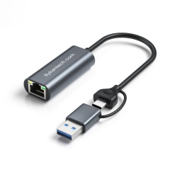 LAN-UC8156 | Adaptateur Ethernet USB-C/A Gigabit (10/100/1000Mbps),flykantech.com | Services Complets De Conception, Fabrication Et Exportation D'Usines | Amélioration De L'Efficacité De La Production,LAN-UC8156 | Adaptateur Ethernet USB-C/A Gigabit (10/100/1000Mbps)