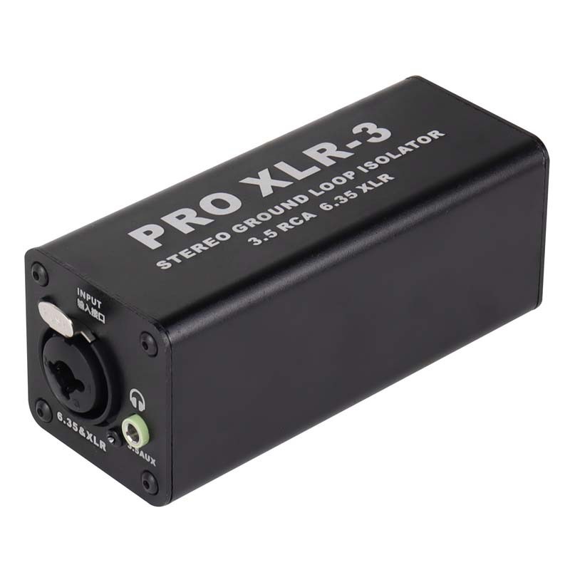 XLR-600B3 | Stereo Ground Loop Isolator (6.5mm, XLR/TRS, 3.5mm AUX),FlykanTech | Professional PC Accessories Manufacturer & Export Supplier,XLR-600B3 | Stereo Ground Loop Isolator (6.5mm, XLR/TRS, 3.5mm AUX)
