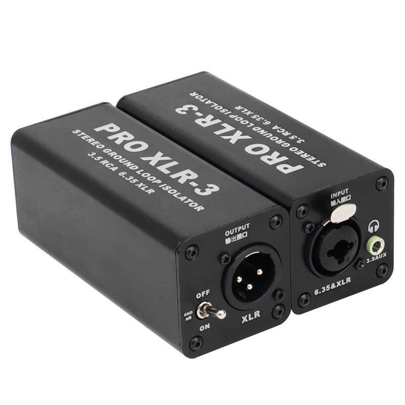XLR-600B3 | Stereo Ground Loop Isolator (6.5mm, XLR/TRS, 3.5mm AUX),FlykanTech | Professional PC Accessories Manufacturer & Export Supplier,XLR-600B3 | Stereo Ground Loop Isolator (6.5mm, XLR/TRS, 3.5mm AUX)