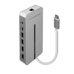DK1145 | USB-C Docking Station with Dual Display (4K) & 100W PD,FlykanTech | USB Connectivity & AV Solutions,DK1145 | USB-C Docking Station with Dual Display (4K) & 100W PD