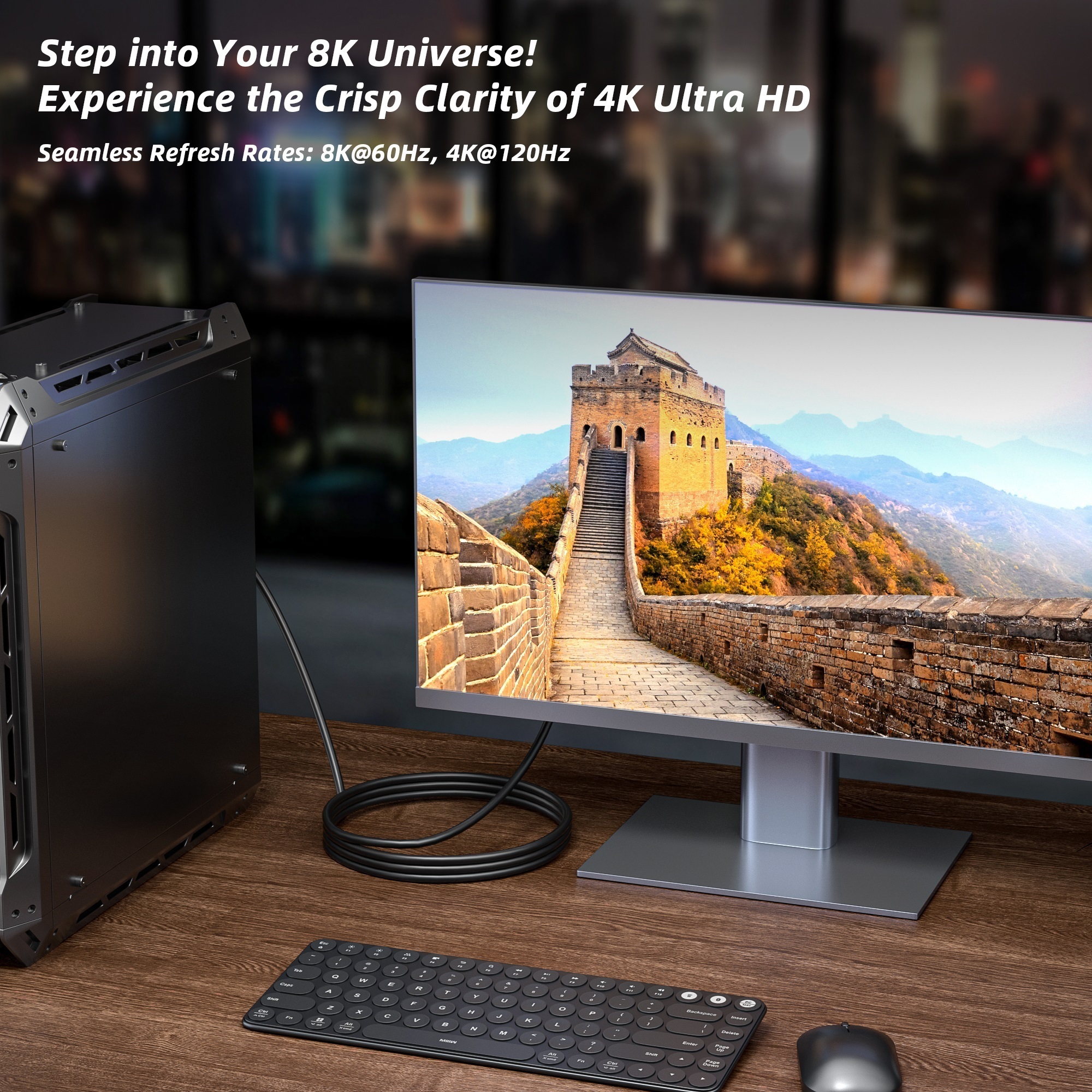 DP2HD860-18-M1 | 8K DisplayPort to HDMI 변환기 (M/M, 1.8m),flykantech.com | 종합 공장 설계, 제조 및 수출 서비스 | 생산 효율성 향상,DP2HD860-18-M1 | 8K DisplayPort to HDMI 변환기 (M/M, 1.8m)