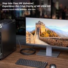 DP2HD860-18-M1 | 8K DisplayPort to HDMI Converter (M/M, 1.8m),FlykanTech | Professional PC Accessories Manufacturer & Export Supplier,DP2HD860-18-M1 | 8K DisplayPort to HDMI Converter (M/M, 1.8m)