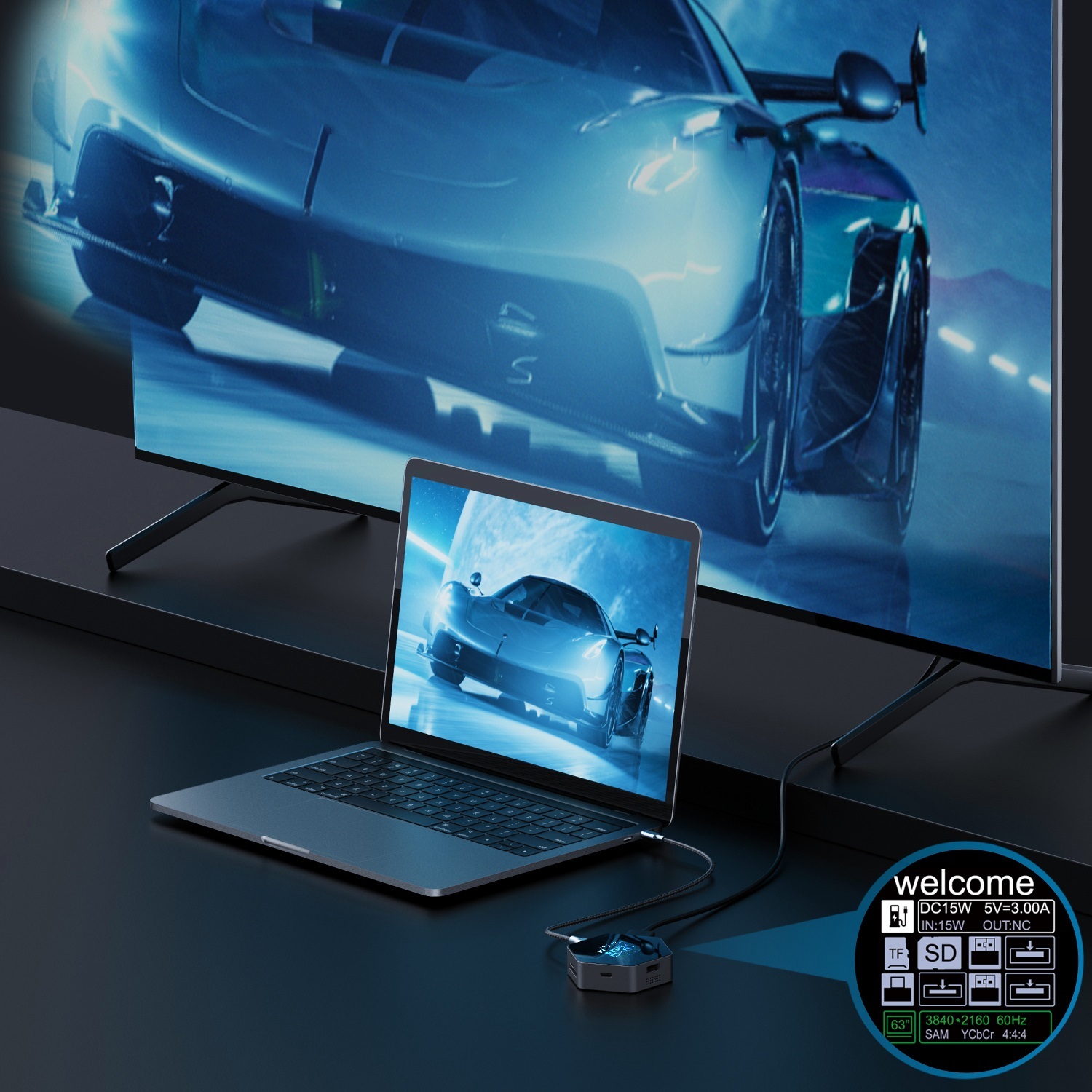 DataVision Pro 8-IN/1 USB-C 멀티펑션 허브,flykantech.com | 종합 공장 설계, 제조 및 수출 서비스 | 생산 효율성 향상,DataVision Pro 8-IN/1 USB-C 멀티펑션 허브