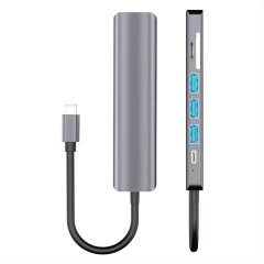 UCHUB430-71M1 | 7-In-1 USB Type-C 4K30Hz 멀티포트 어댑터,flykantech.com | 종합 공장 설계, 제조 및 수출 서비스 | 생산 효율성 향상,UCHUB430-71M1 | 7-In-1 USB Type-C 4K30Hz 멀티포트 어댑터,비디오 변환기,USB-C 비디오 변환기