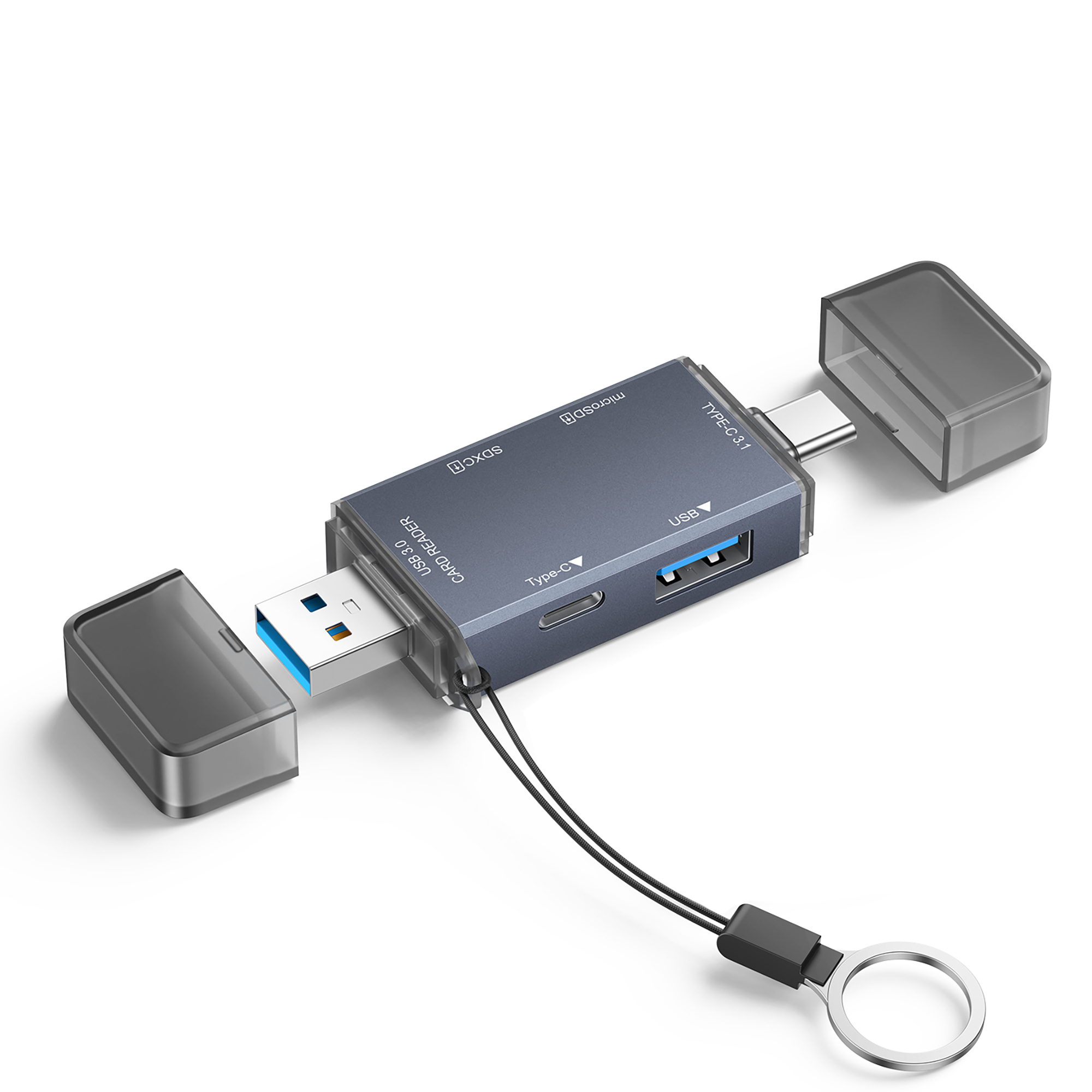 CR370-M1 | 4-In-1 SD 카드 리더기 (USB A/C, 허브),flykantech.com | 종합 공장 설계, 제조 및 수출 서비스 | 생산 효율성 향상,CR370-M1 | 4-In-1 SD 카드 리더기 (USB A/C, 허브)