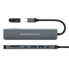 UF712-M | 7-in-1 USB C 멀티포트 어댑터 - HDMI, 허브, PD3.0, SD/microSD,flykantech.com | 종합 공장 설계, 제조 및 수출 서비스 | 생산 효율성 향상,UF712-M | 7-in-1 USB C 멀티포트 어댑터 - HDMI, 허브, PD3.0, SD/microSD