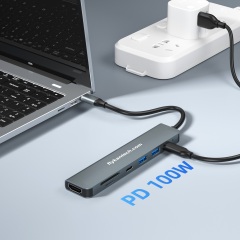 UF712-M | 7-in-1 USB C 멀티포트 어댑터 - HDMI, 허브, PD3.0, SD/microSD,flykantech.com | 종합 공장 설계, 제조 및 수출 서비스 | 생산 효율성 향상,UF712-M | 7-in-1 USB C 멀티포트 어댑터 - HDMI, 허브, PD3.0, SD/microSD