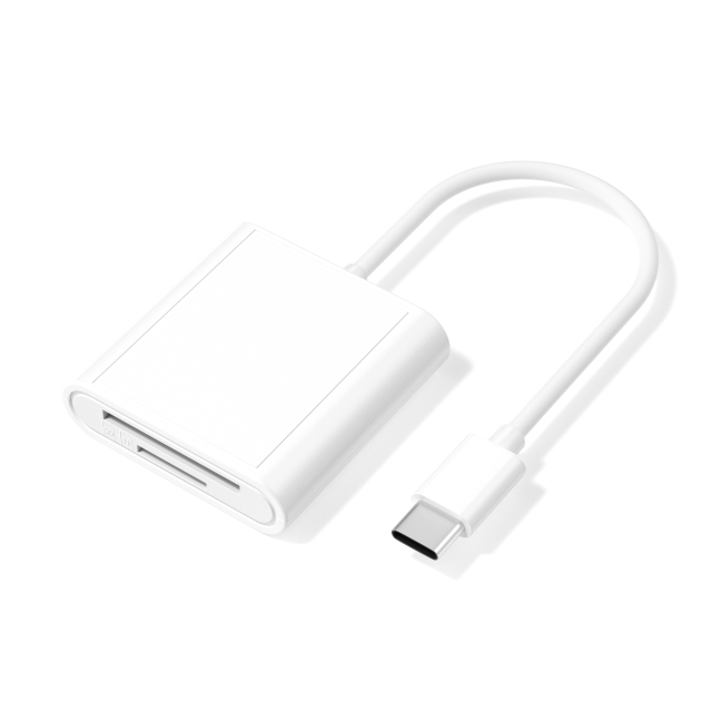 HB002 | 2-in-1 USB2.0 Type C SD/MicroSD 카드 리더기,flykantech.com | 종합 공장 설계, 제조 및 수출 서비스 | 생산 효율성 향상